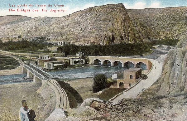 Bridges over Nahr al-Kalb (El Kelb), Lebanon