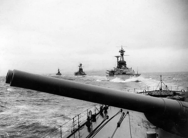 British ships during the Battle of Jutland, WW1