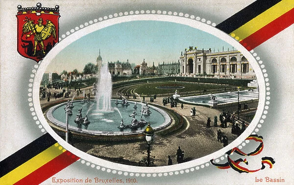Brussels Exhibition of 1910 - Le Bassin Date: 1910