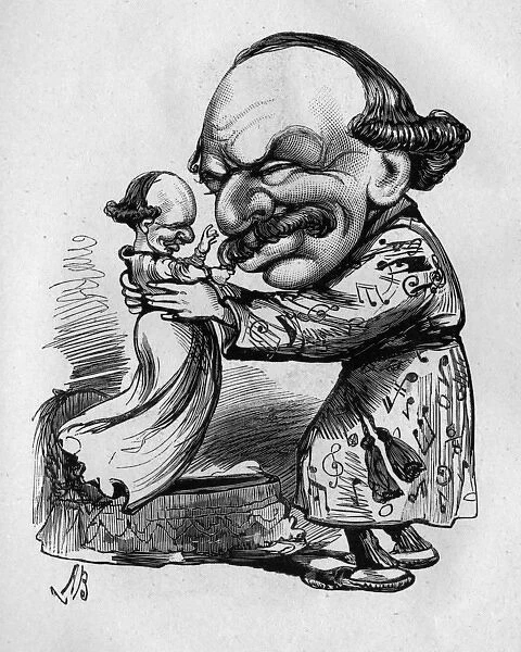 Caricature of Sir Julius Benedict, composer