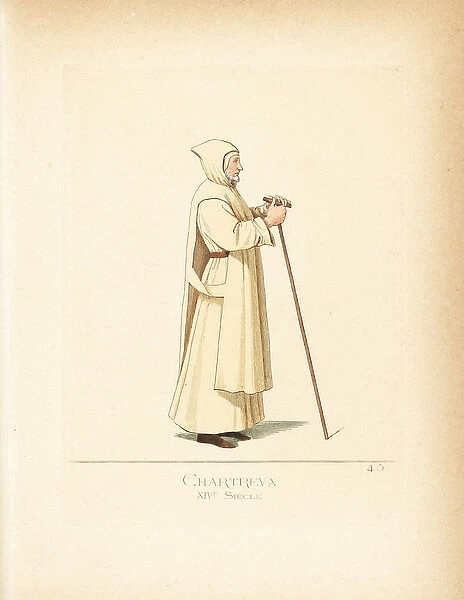Carthusian monk, Order of Saint Bruno, 14th century