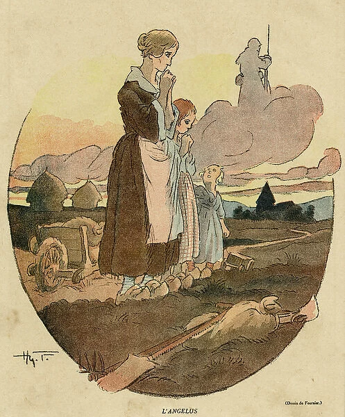 Cartoon, The Angelus, WW1