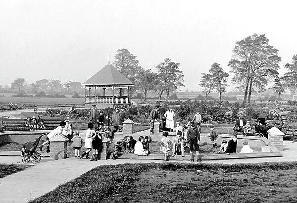 Childrens playground Bentley early 1900's
