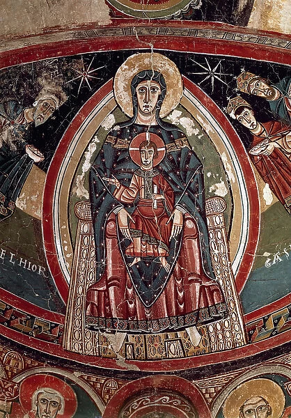 Church of Santa Maria de Taull. 12th century. Fresco. Virgin