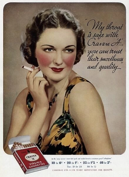 Craven Cigarettes 1937