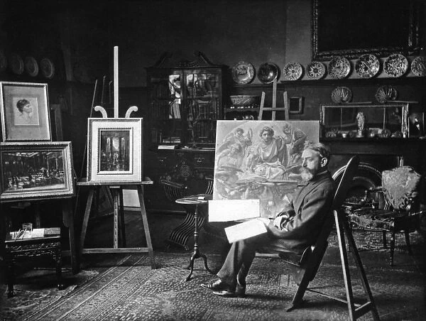 Edward Poynter in Studio