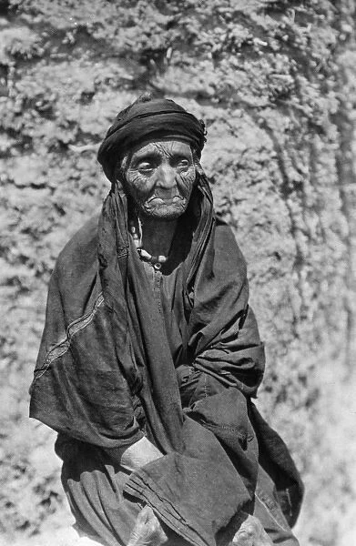 Elderly Bedouin woman, Holy Land