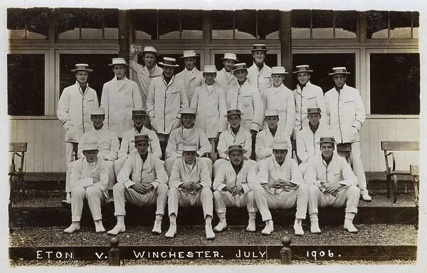Eton and Winchester Cricket Teams - July 1906