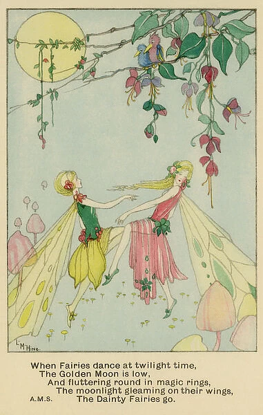 Fairies dancing at twilight