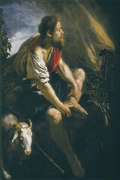 FETTI, Domenico (1588-1623). Moses before the