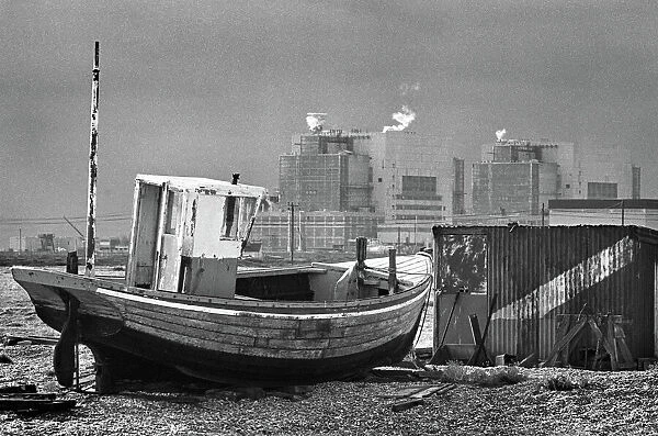 Fishing boat and Dungeness Power Station