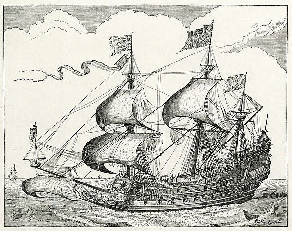 French Warship 1666