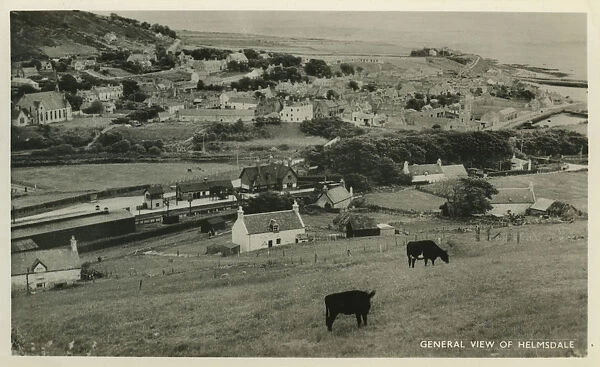 General View, Helmsdale, Sutherland, Scotland. Date: 1930s