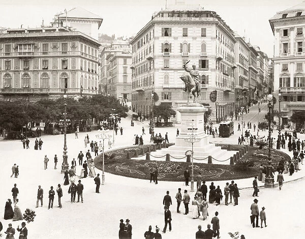 Genova, Genoa, Italy, Piazza Corvetto