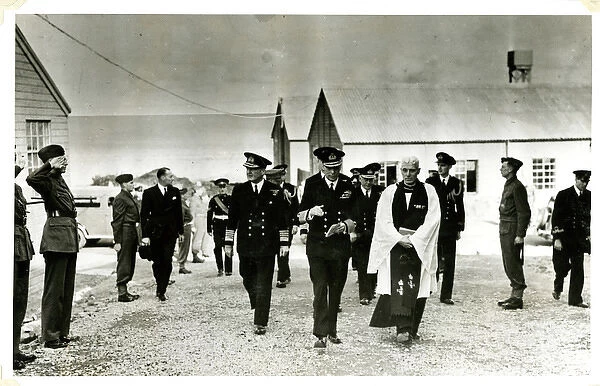 George VI and Admiral Sir Bruce Fraser, Scapa Flow, WW2