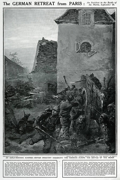 German retreat from Paris - first Battle of the Marne