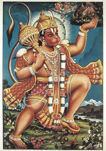 God Hanuman. Hindu art