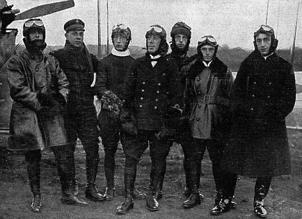 Group of Brazilian airmen, 1918