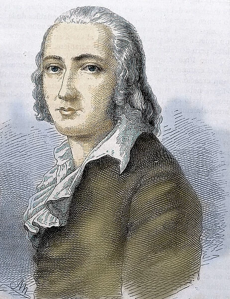 Holderlin, Friedrich (1770-1843). German lyric poet