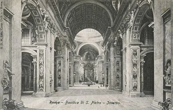 Interior of St. Peters, Vatican City, Rome, Italy