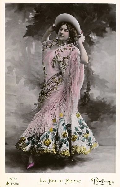 La Belle Kerro, Edwardian French Theatre Stage Actress