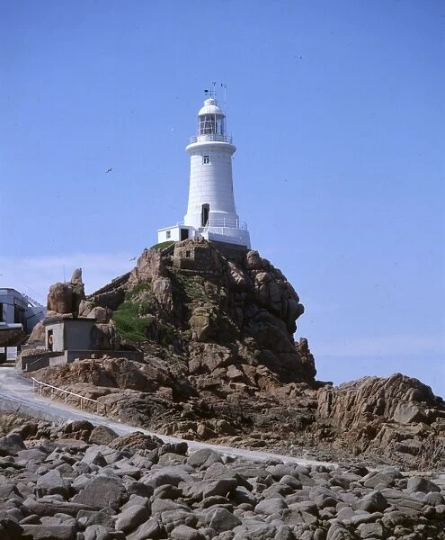 La Corbiere Lighthouse, St Brelade, Jersey, Channel Islands