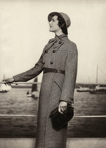 Full length tweed coat 1935