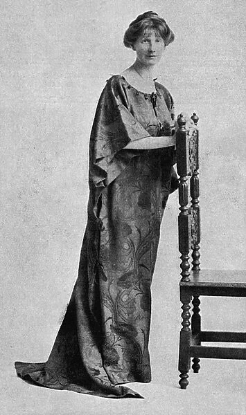 Marjorie Bowen in a Belle Alliance dress