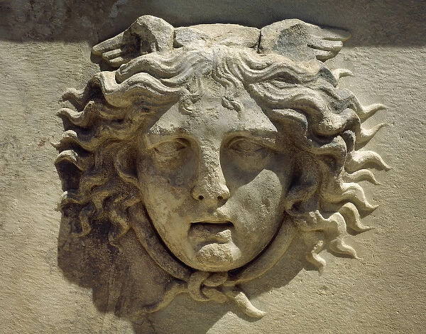 Medusa. Relief. Aphrodisias. Turkey