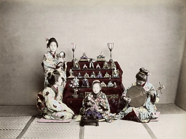 Meiji era Japan: Girls Festival, doll display