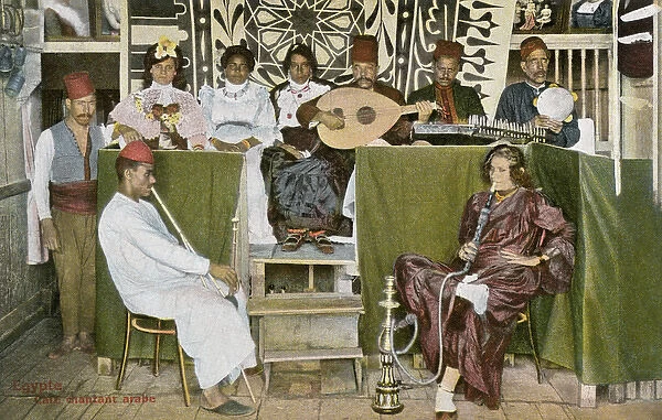 Musical group in an Arabic cafe in Egypt