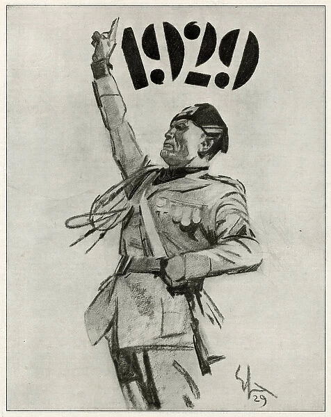 Mussolini  /  1929 Poster