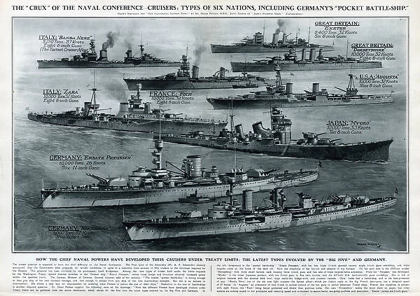 Six nations pocket battleships