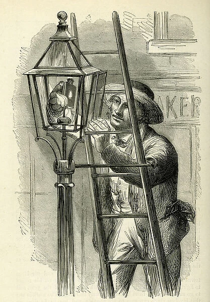 Occupations 1883 - The Lamp Lighter