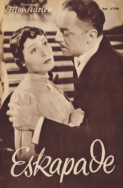 Front page of Film Kurier magazine for Escapade (1935)