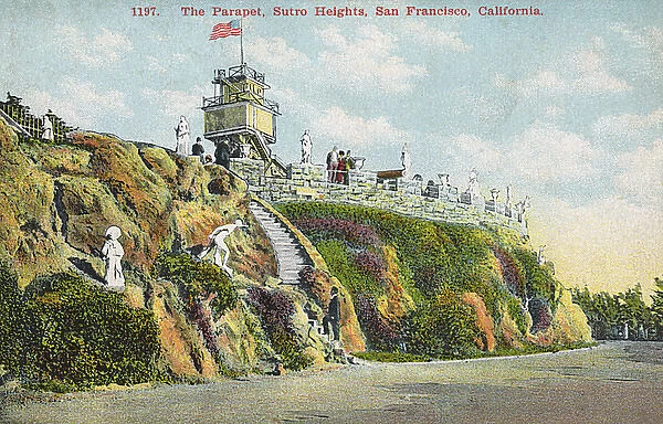 The Parapet, Sutro Heights, San Francisco, California, USA