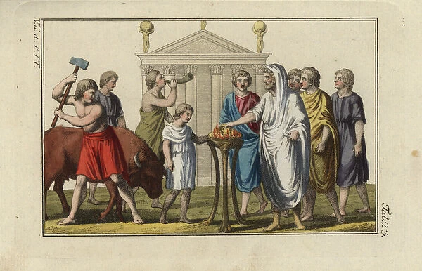 Performance of a Roman sacrifice