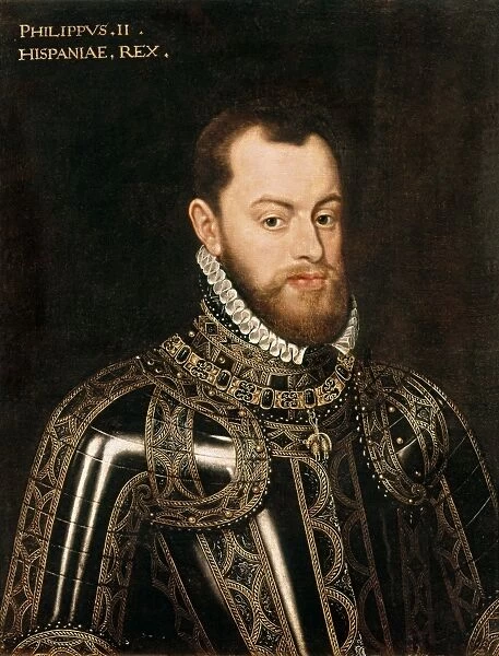 Philip II. Portrait by anonymus author. Renaissance art. Cinquecento. Oil on canvas