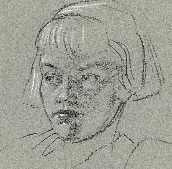 Portrait study of a young girl