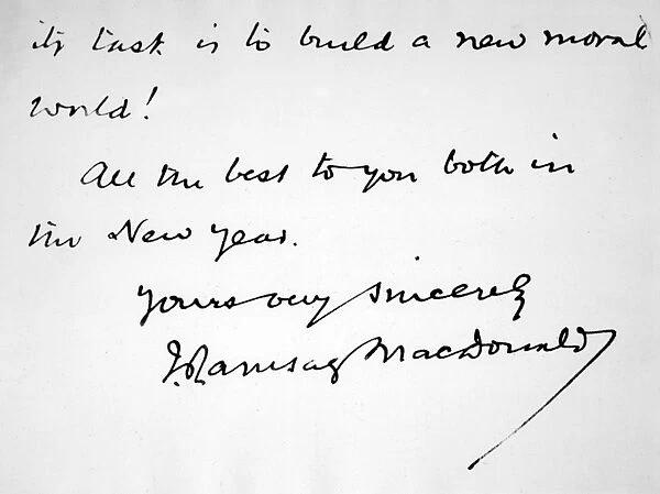 Ramsay Macdonald Writing