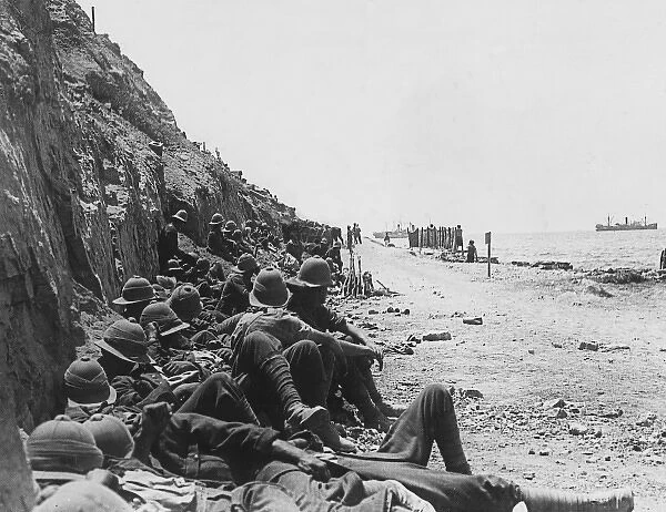 Resting soldiers at Gallipoli WWI