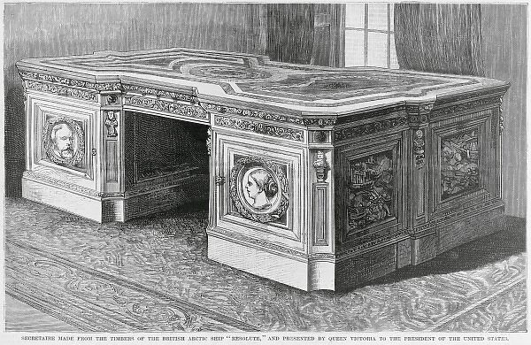 Secretaire made from the timbers of the British Arctic ship