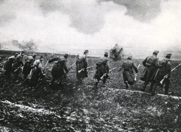 Serbian troops, Battle of Kolubara, Serbia, WW1