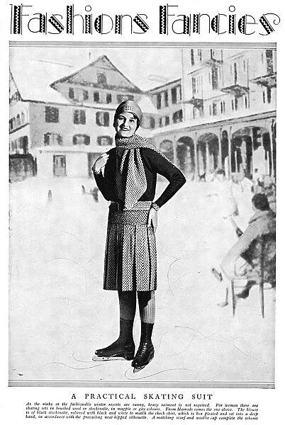 Skating suit from Harrods, 1929