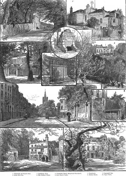 Sketches of Hampstead, London, 1886