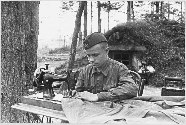 Soviet Tailor Sewing