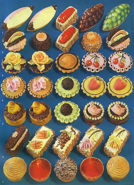 A Spread of French Pastries