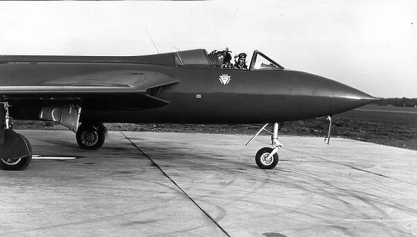 Sqn Ldr Neville Duke taxies out Hawker Hunter 3 WB188