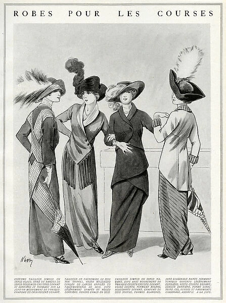 Tailor-made suits for the races 1912