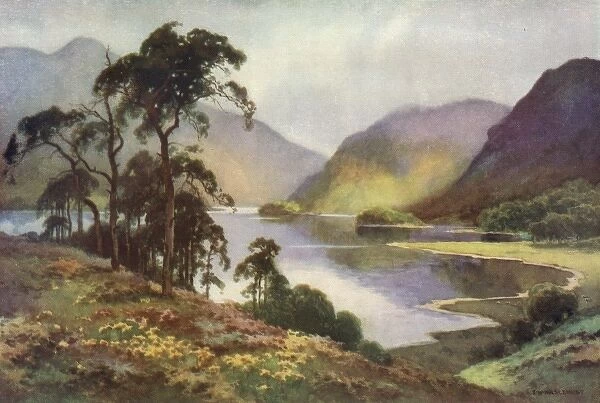 THIRLMERE. Thirlmere, with Hellvellyn in the distance. Date: circa 1909